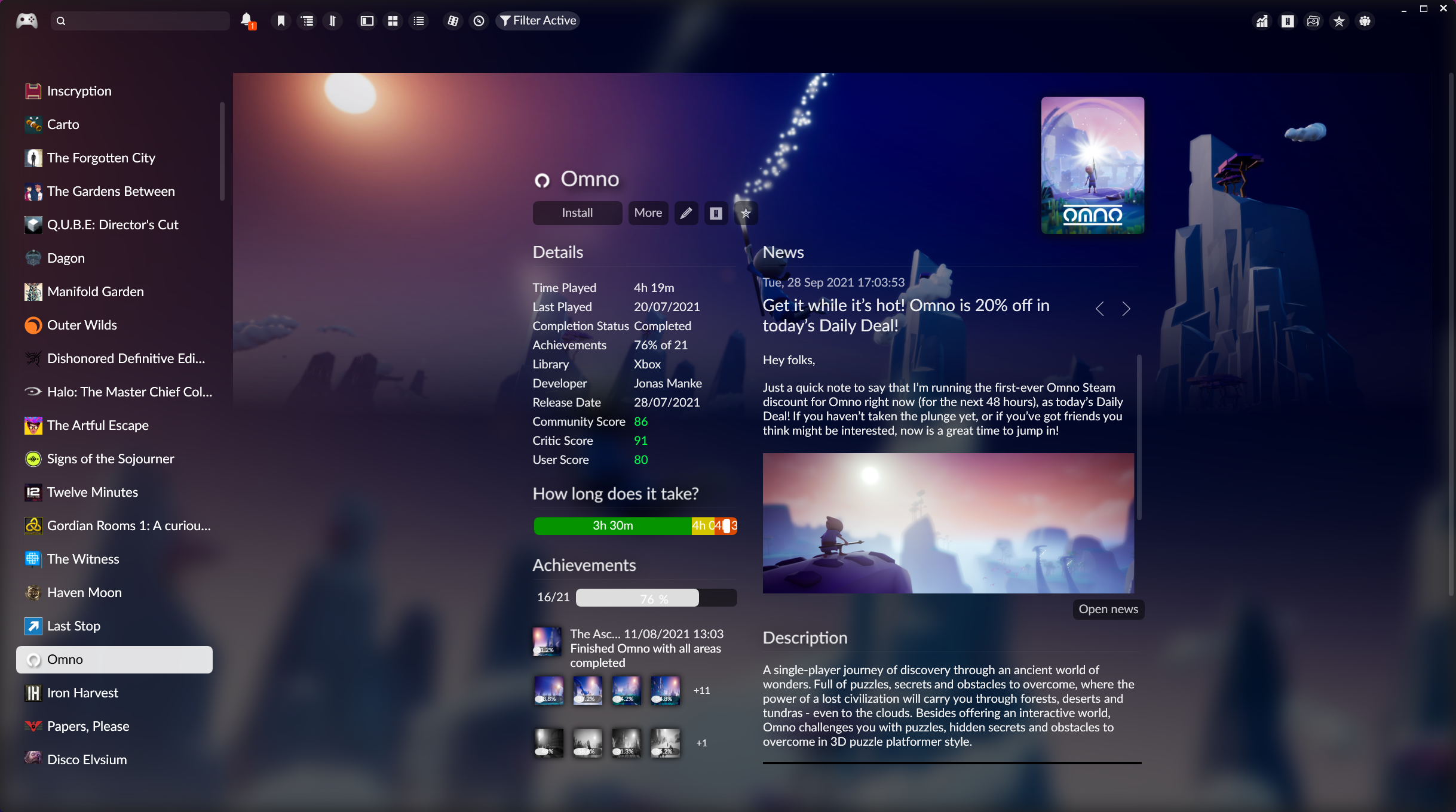 GitHub - Dariolupo/Daze_Theme: Desktop Theme For Playnite